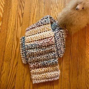 Handmade Chunky Knit Wool Blend Scarf
